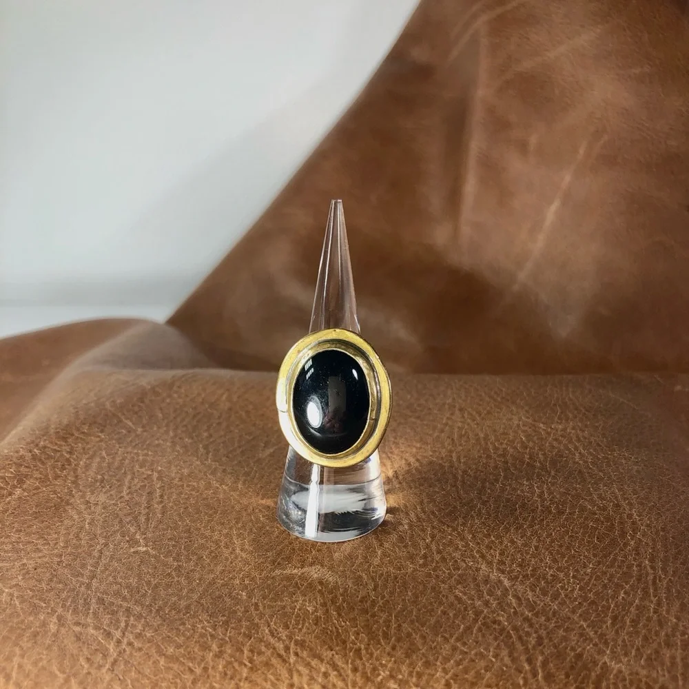 💝VTG MENS MCM BRUTALISTS RAFAEL BRASS RING  ADJUSTABLE 1960-1970 CANADA unisex - Picture 10 of 12